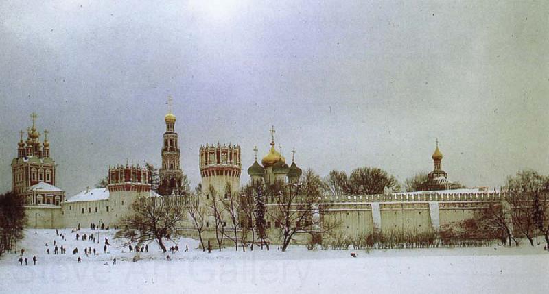 unknow artist The Novodevichy Monastery France oil painting art